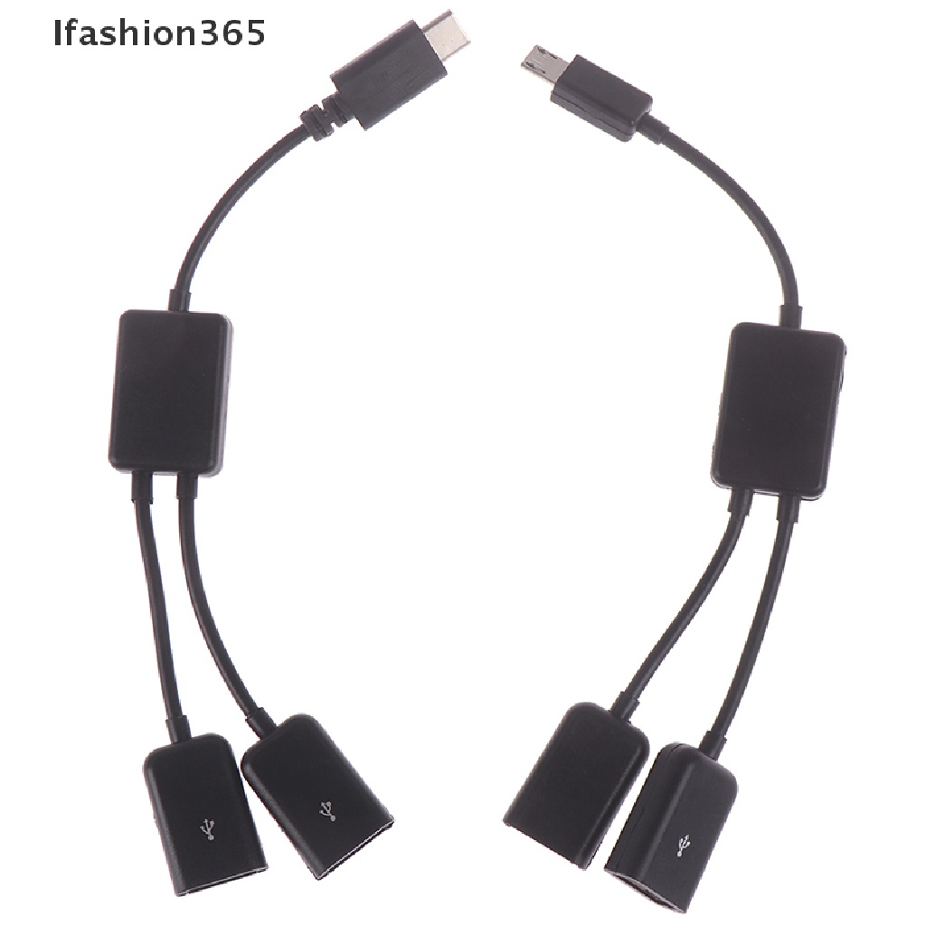 Bộ chuyển đổi chia cổng micro USB/ Type C sang 2 cổng OTG chất lượng cao