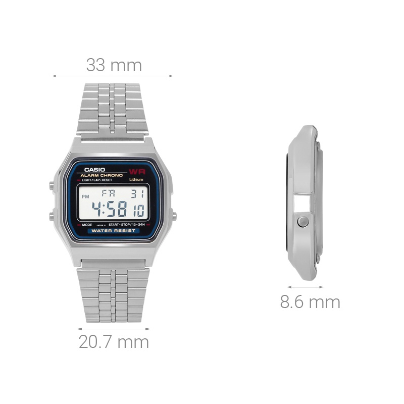 Đồng hồ Unisex Casio A159W-N1DF | BigBuy360 - bigbuy360.vn