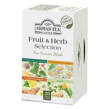BST 4 vị Trà Thảo Mộc - Ahmad Fruit & Herb Collection (túi lọc có bao thiếc - 20 túi/hộp)
