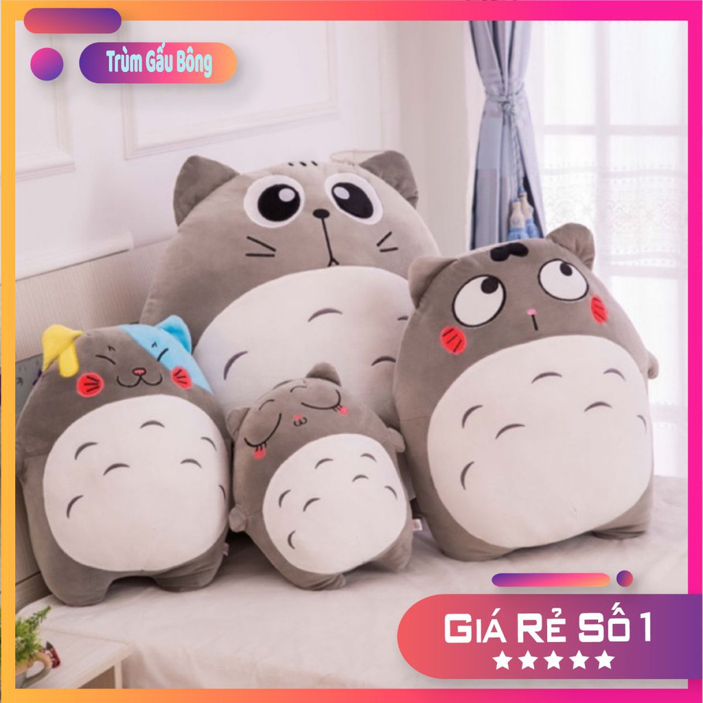 [Mã TOYJAN hoàn 20K xu đơn 50K] Gấu bông , gối ôm totoro chất liệu vải nhung Hàn Quốc cao cấp - Riostore