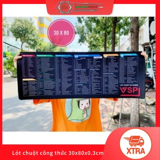 Lót chuột công thức 30x80x0.3cm 💖 𝘍𝘳𝘦𝘦𝘴𝘩𝘪𝘱 💖 bo goc, may viền