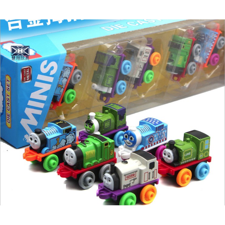 Mô hình Tàu hỏa Thomas mini bộ 6 chiếc bằng sắt