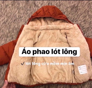 [trả order] Áo phao lót lông cừu cho bé-khách đặt note tên fb
