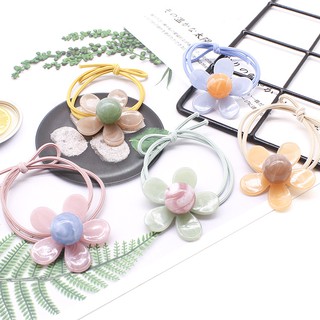 Dây cột tóc, buộc tóc hình bông hoa đá (BT 74)