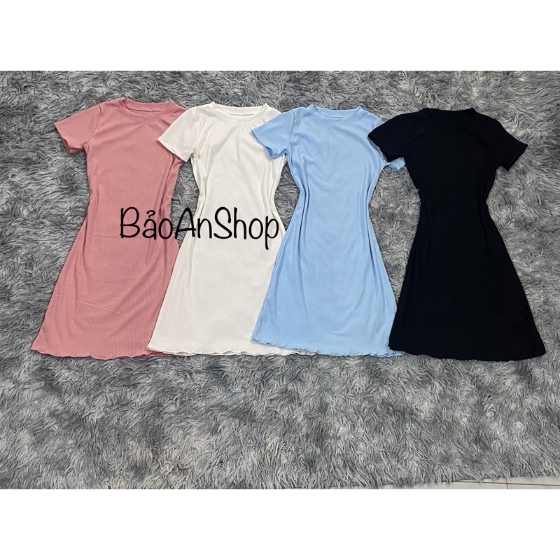 Đầm ôm boby tay ngắn chất thun Free Size 40-53kg dành cho nữ cá tính sexy | BigBuy360 - bigbuy360.vn