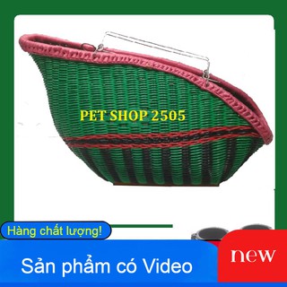 GIỎ XIÊN QUAI INOX VẬN CHUYỂN GÀ-TẶNG CÓNG CAO SU