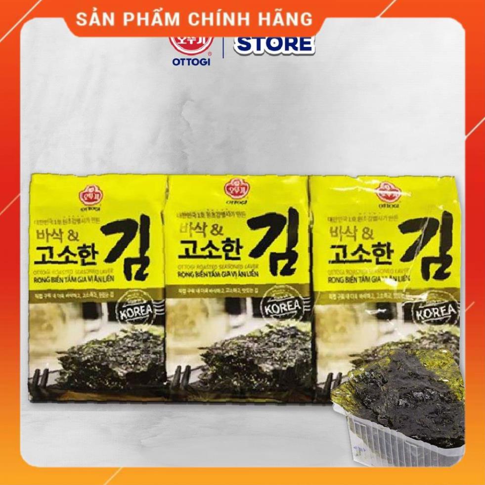 Rong biển tẩm gia vị ăn liền Ottogi 12.6g (lốc 3 gói) . Hot.
