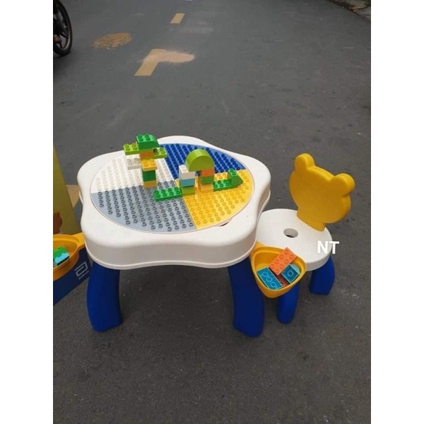 Bộ bàn ghế đa năng kèm lego xếp hình Similac cực to đẹp