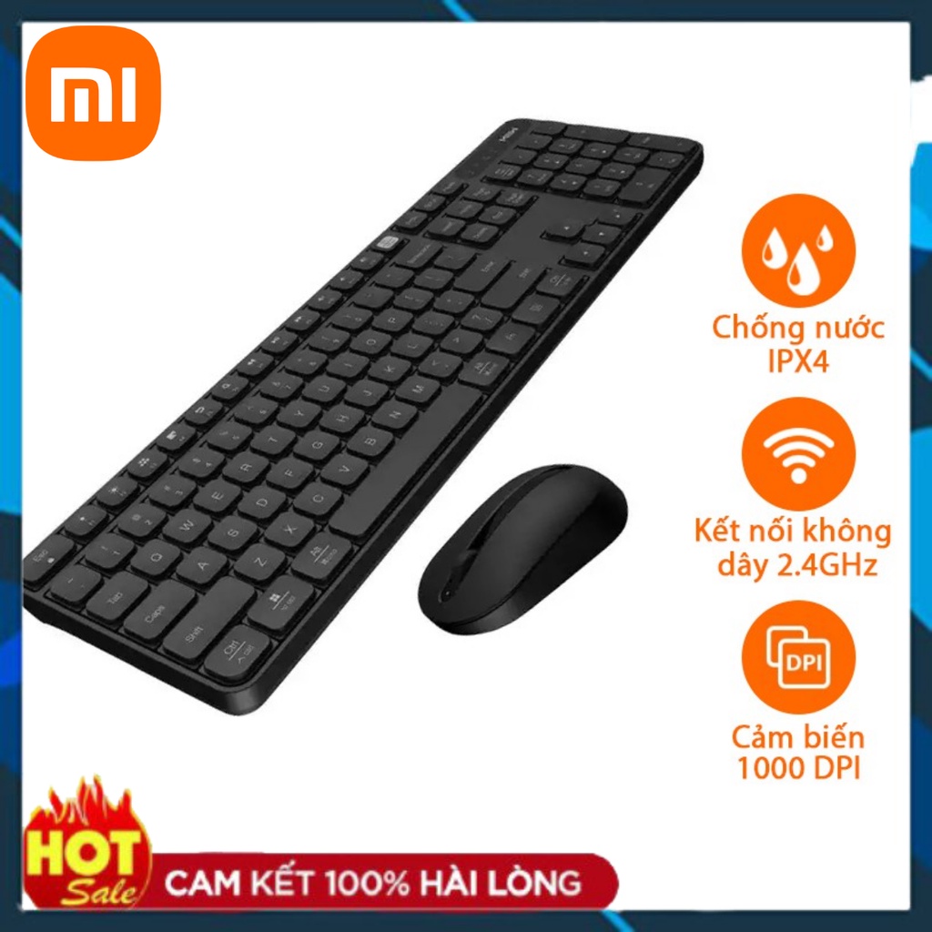 Bộ Bàn Phím, Chuột Không Dây Xiaomi WXJS01YM - Hàng Chính Hãng