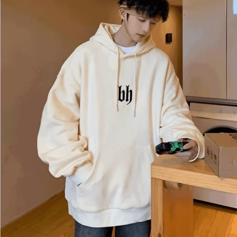 Áo Hoodie Dáng Rộng In Chữ Phong Cách hip hop Đường Phố Hàn Quốc Chất Lượng Cao Cho Nam Và Nữ