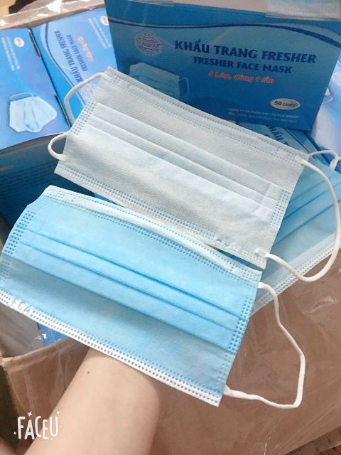 Hộp 50 chiếc khẩu trang y tế 4 lớp cao cấp (Airfresher Medical Face Mask) | BigBuy360 - bigbuy360.vn