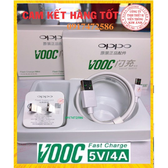 BỘ SẠC ĐIỆN THOẠI OPPO 4A VOOC ZIN BÓC MÁY, CHÂN MICRO/V8 -SẠC NHANH VOOC - CỤC SẠC ĐIỆN THOẠI