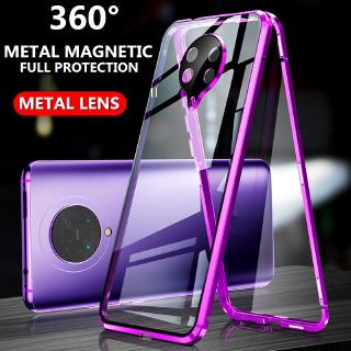 VIVO NEX 3/NEX 3S/Z6/S6/IQOO NEO 3/Z1 Cases Metal Camera Lens protective Glass film Case Magnetic Front Back Tempered Glass Back cover Casing Shockproof