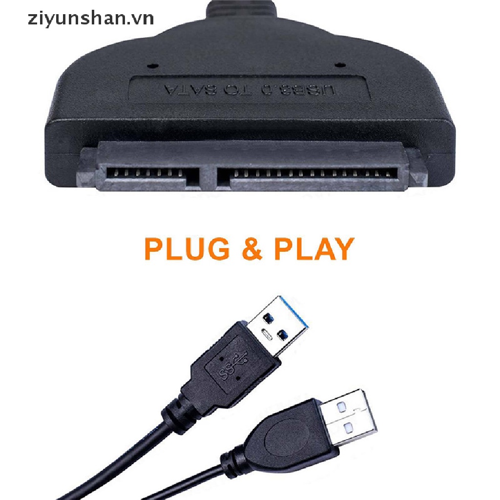 Cáp Chuyển Đổi USB 3.0 Sang SATA 22 Pin 2.5 Inch SSD Chuyên Dụng Cho Ổ Cứng