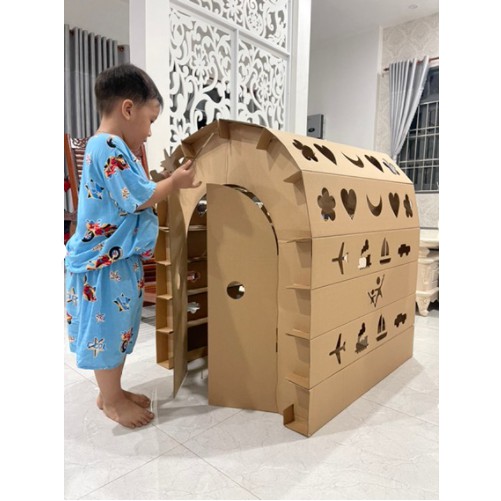 NHÀ BÌA, NHÀ LẮP GHÉP THÔNG MINH CHO BÉ BABY'S HOUSE TẶNG KÈM MIẾNG DÁN HÓT MỚI 2021.