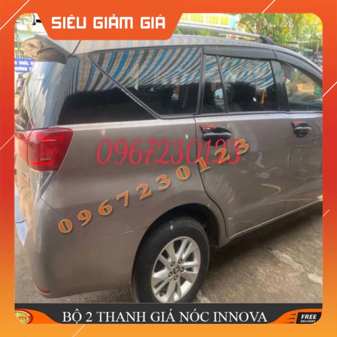 Bộ 2 Thanh Giá Nóc Ô TÔ INNOVA Hàng Dán Không Cần Khoan Ảnh Thực Tế Lên Xe