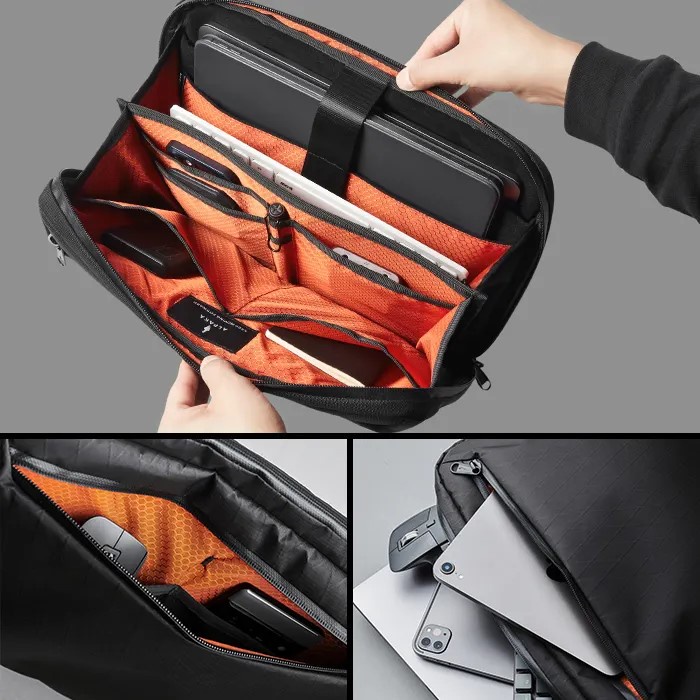 ALPAKA ELEMENTS TECH BRIEF TÚI ĐEO CHÉO, MACBOOK PRO, IPAD PRO, MÁY TÍNH XÁCH TAY 14/16, THIẾT YẾU, CHỐNG THỜI TIẾT