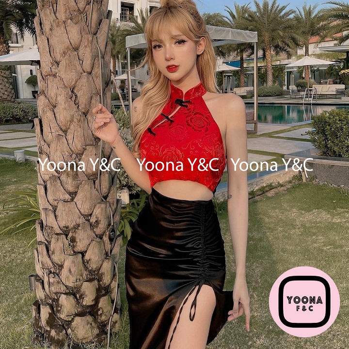 Áo Crop Gấm Cổ Tàu 2092 Chất Vải Đẹp, Chuẩn Form Mặc Siêu Tôn Dáng Sexy Phù Hợp Cho Nữ Dạo Phố Dự Tiệc