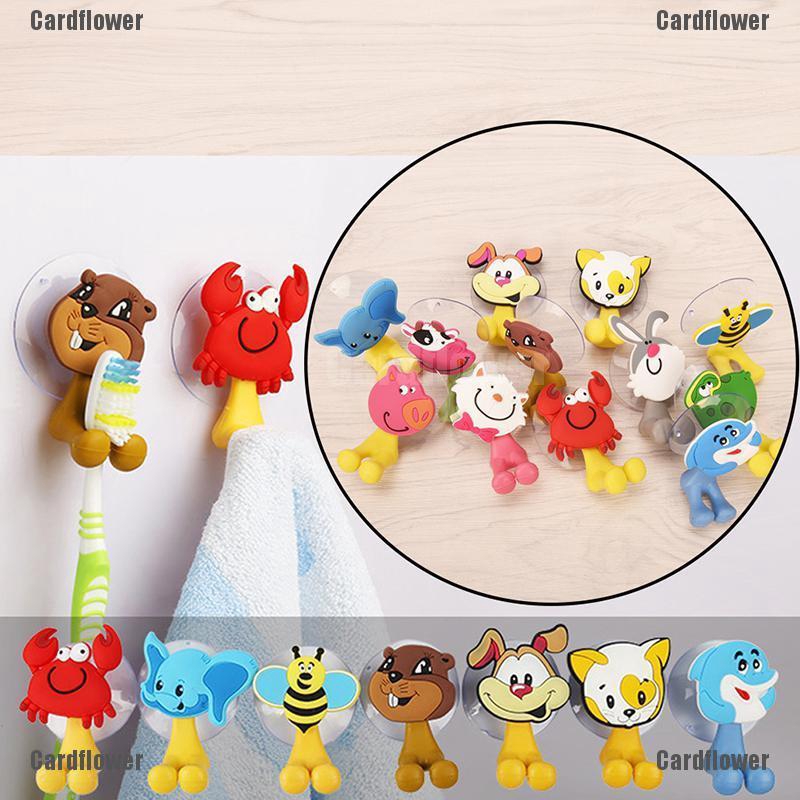 Giá Để Bàn Chải Đánh Răng Hít Tường Hình Hoạt Hình