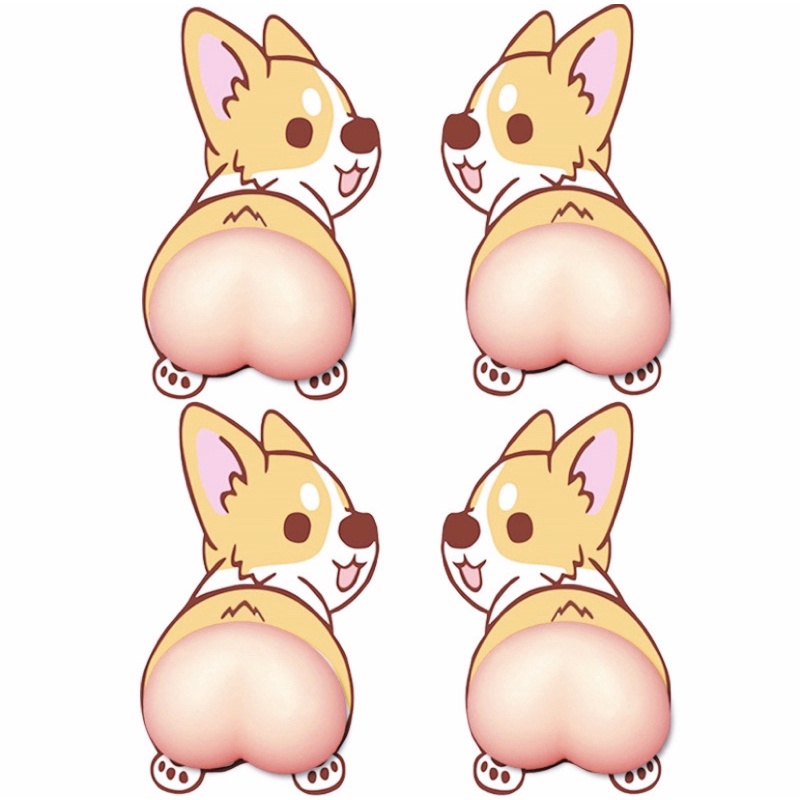 Set 1 / 2 miếng dán chống va đập kiểu dáng hoạt hình 3D vui nhộn đáng yêu dành cho trẻ em