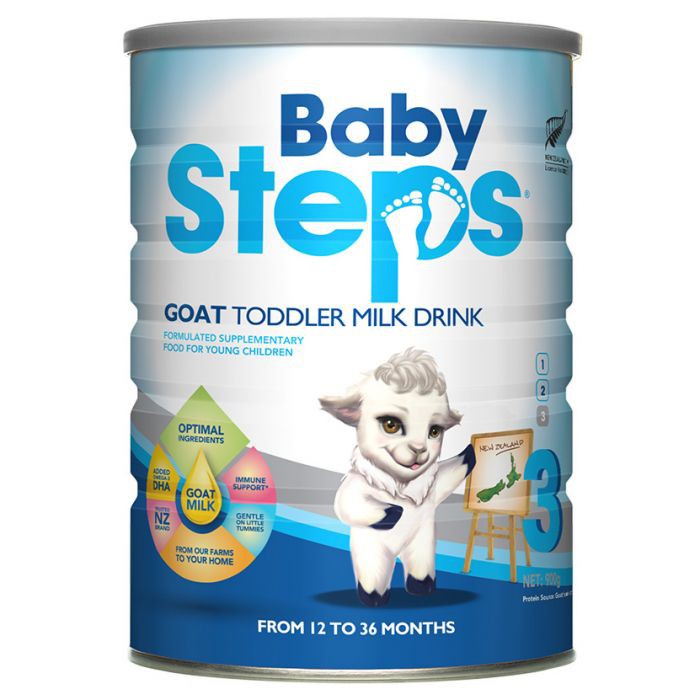 Sữa Dê Công thức Baby Steps Số 3 900g  FREESHIP  giúp bé phát triển thể chất, trí não, tăng cường hệ miễn dịch.