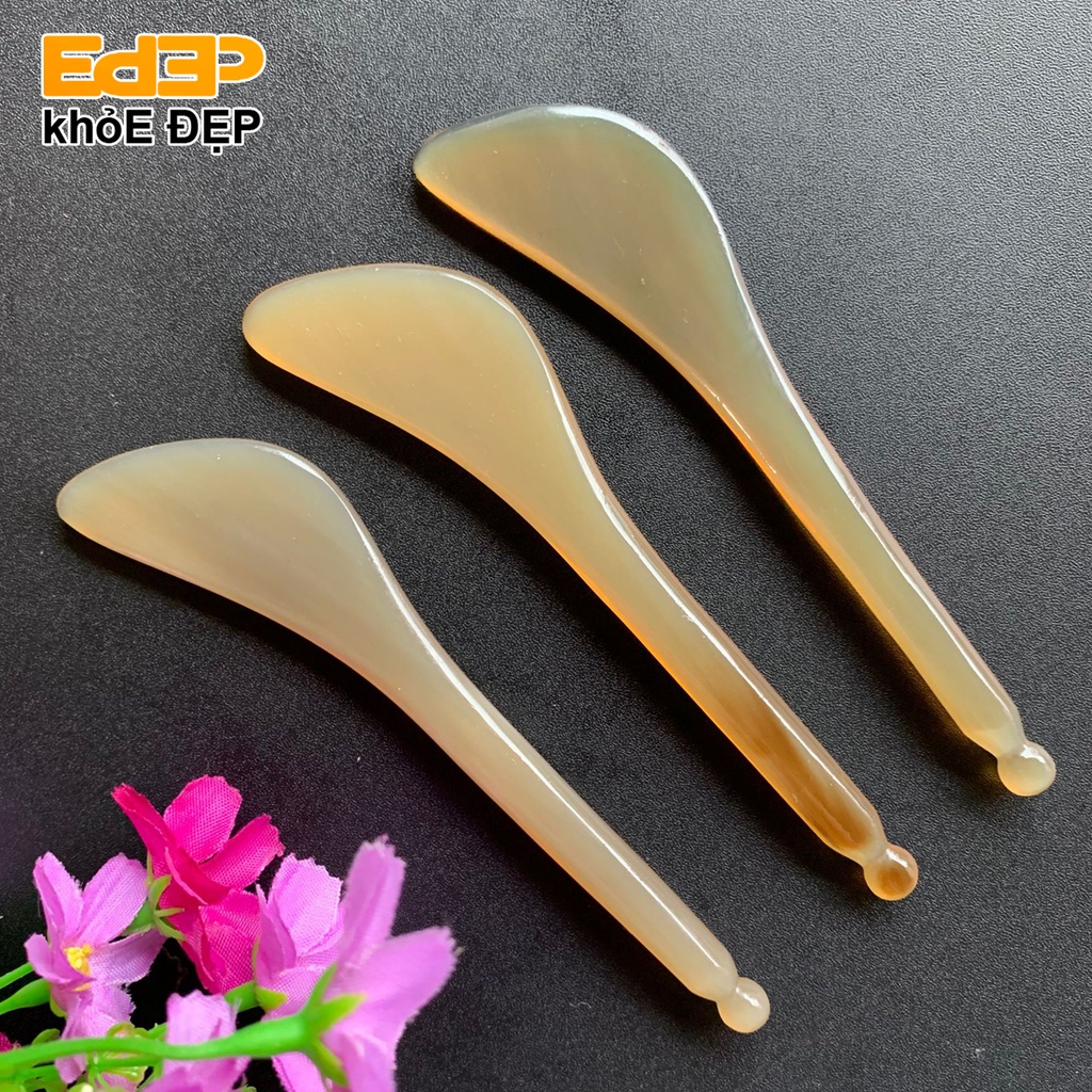 Cạo Gió Sừng Gạch Bạch Huyết - Dụng Cụ Diện Chẩn (Đánh Bay Vết Nhăn, Massage Ấn Huyệt, Thon Gọn Mặt, Làm Đẹp,...)