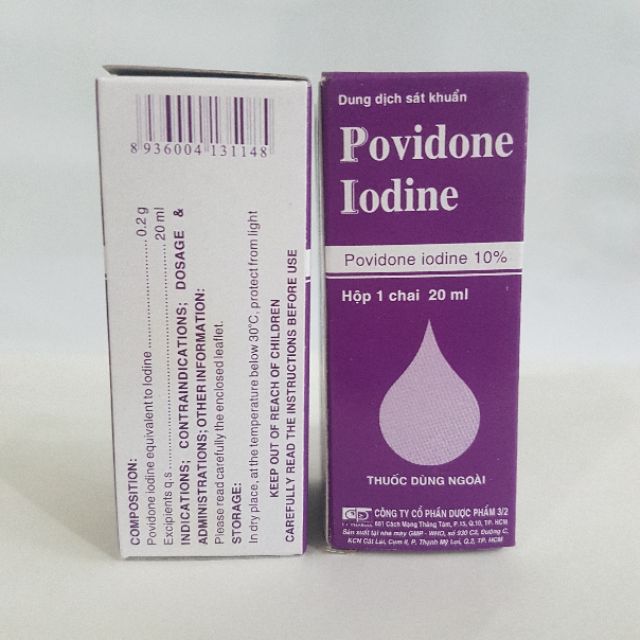 Dung dịch sát khuẩn Povidone iodine - Đông Anh Pharma