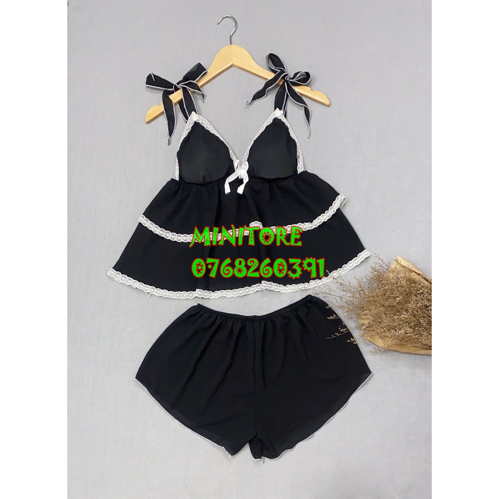 [SIZE 60-90KG] ĐỒ NGỦ VOAN DỄ THƯƠNG SIZE LỚN CÓ MÚT ÊM VIỀN REN HÔNG SIÊU ĐẸP, ĐỒ CỠ LỚN XƯỞNG NHÀ MAY BAO ĐẸP