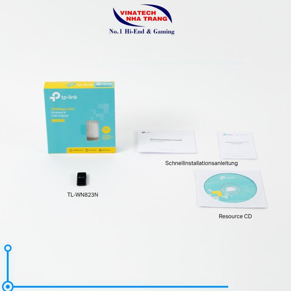 Bộ Chuyển Đổi USB Wifi TP-Link TL-WN823N Chuẩn N 300Mbps-Hàng chính hãng,tốc độ cao.