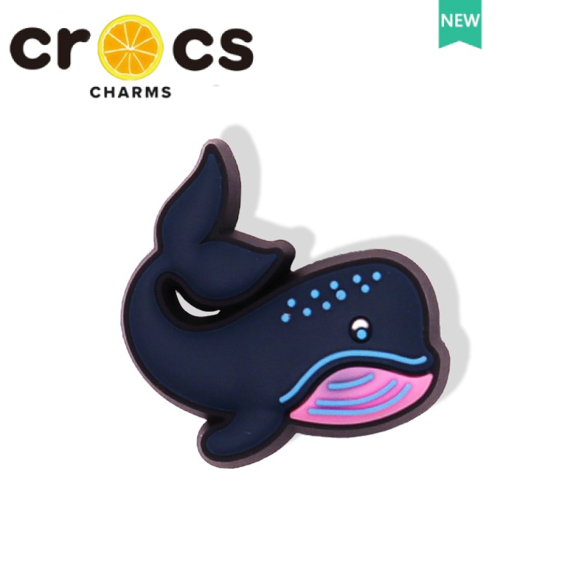 Khóa Cài Hình Cá Voi / Hà Mã / Hoa Hoạt Hình Dùng Trang Trí Giày crocs jibbitz DIY