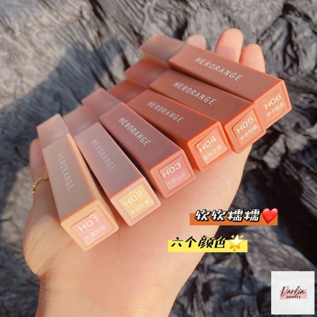 SON HERORANGE KEM VUÔNG CHÍNH HÃNG NỘI ĐỊA TRUNG MỀM MẠI, LÂU TRÔI