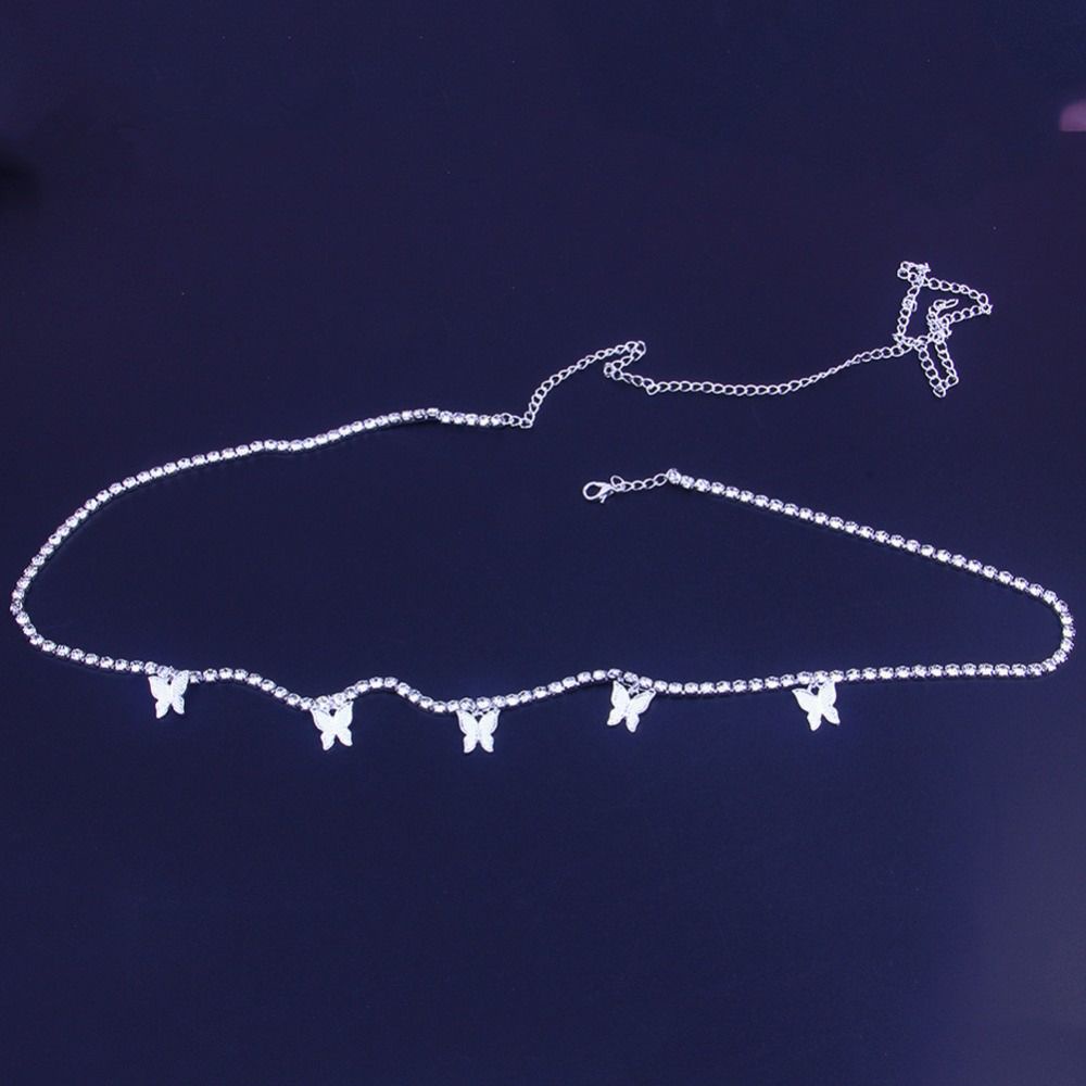 Dây Đeo Thắt Lưng Sợi Xích Phối Hình Bướm Nhiều Màu Tùy Chỉnh Thời Trang Cho Nữ