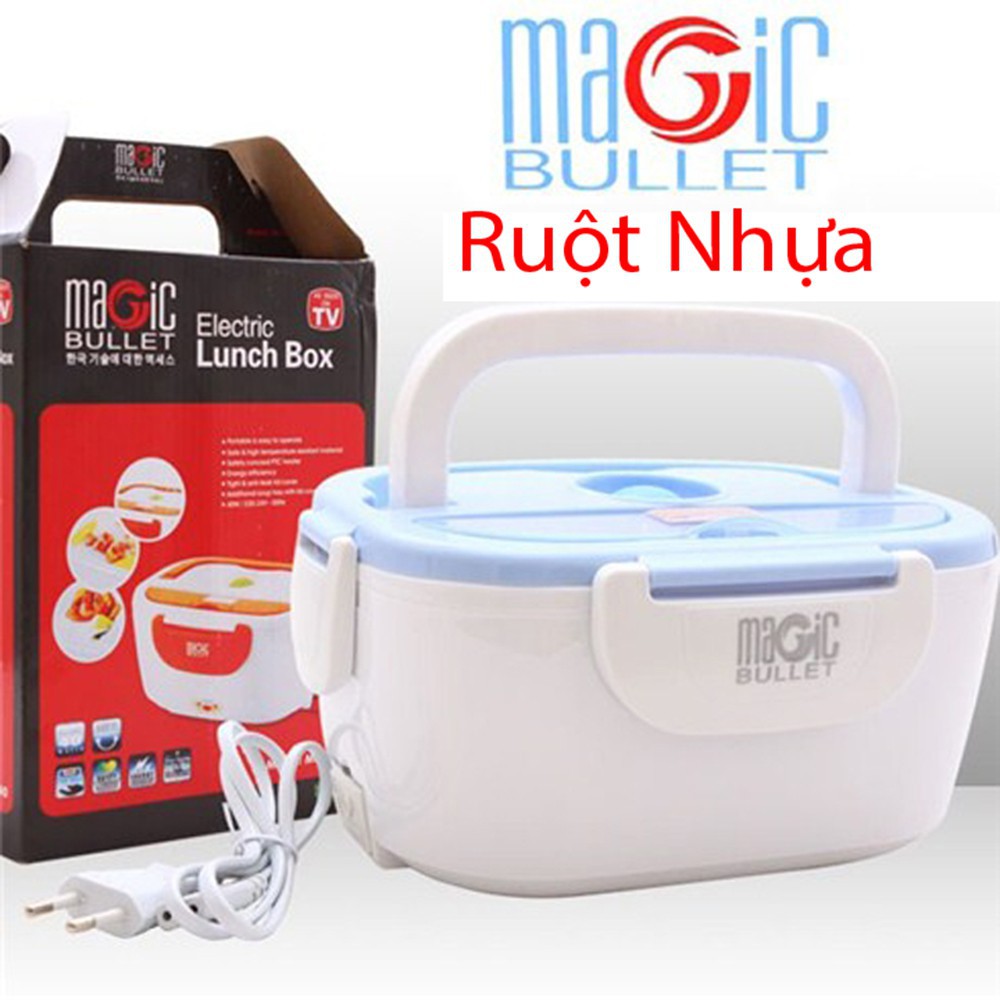 Hộp hâm nóng cơm Magic Bullet ruột nhựa - Hộp hâm nóng thức ăn - Hộp giữ nhiệt