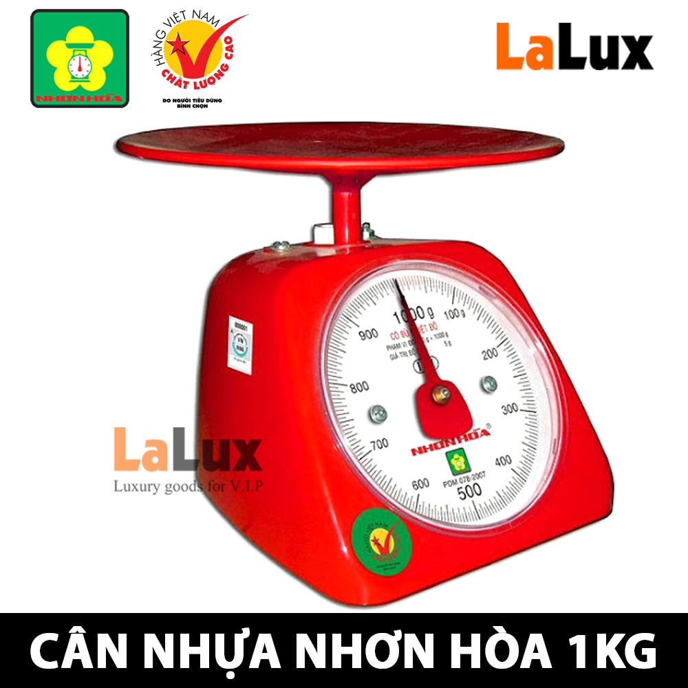 Cân Nhơn Hòa Đồng Hồ Nhựa 1KG - CDHN1 - Màu Ngẫu Nhiên