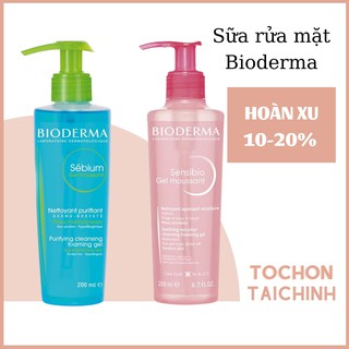 Sữa rửa mặt dạng gel Sebium Gel Moussant - Sensibio Gel Moussant 200ml Pháp