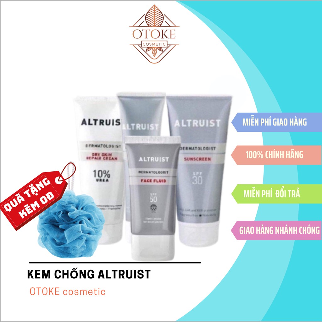 Kem chống nắng cho da nhạy cảm Altruist Dermatologist Sunscreen-OTOKE