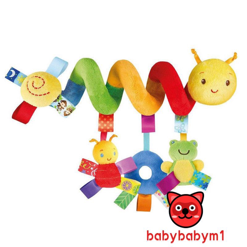 ❤J0P-Newborn Activity Spiral Stroller Hanging Toys Travel Lathe Baby Rattles Toy