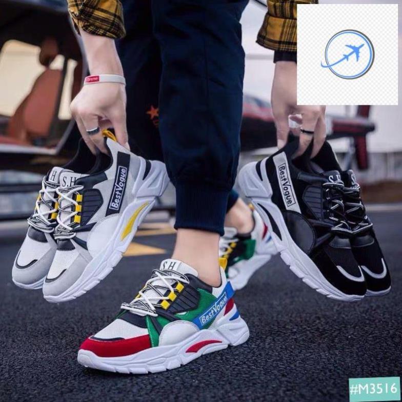 🤺 Giày Thể Thao Sneaker Nam BEST VOGUE MINSU M3516 Phong Cách Giày Bata Hàn Quốc Rất Ngầu Khi Mang Đi Chơi, Đi Học 🤺