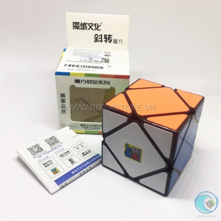 [SALE30% - FREESHIP] Đồ chơi Rubik biến thể 6 mặt Skewb MoFangJiaoShi Skewb Black/Stickerless ĐỒ CHƠI CAO CẤP KHÔNG CHÌ