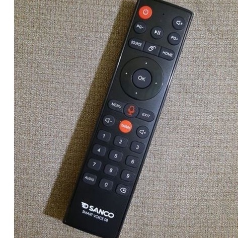 Remote Sanco Voice - Điều Khiển Tivi Giọng Nói Sanco - Hàng Chính Hãng Fullbox 100% + Tặng Kèm Pin AA