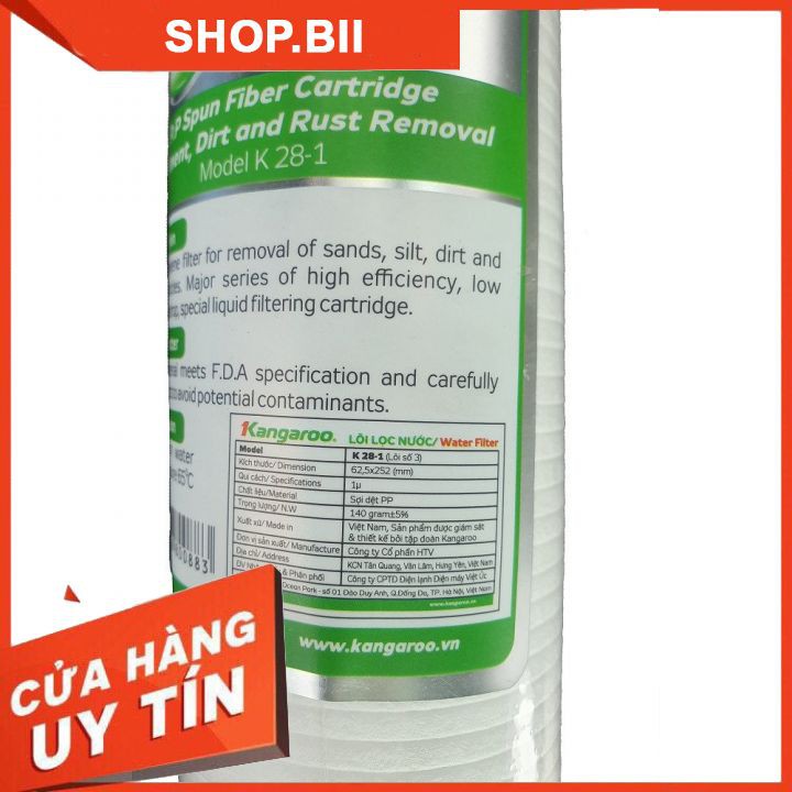 Bộ Lõi Lọc Nước RO 1-2-3 Kangaroo Hàng Chính Hãng Giá Rẻ, Lắp Vừa Cho Tất Cả Các Loại Máy Lọc Nước Ro.