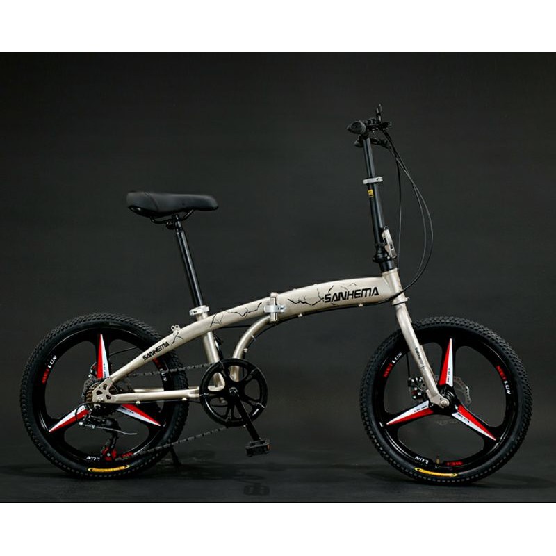 XE ĐẠP GẤP SANHEMA  BẢN THỂ THAO BÁNH   20 inh
