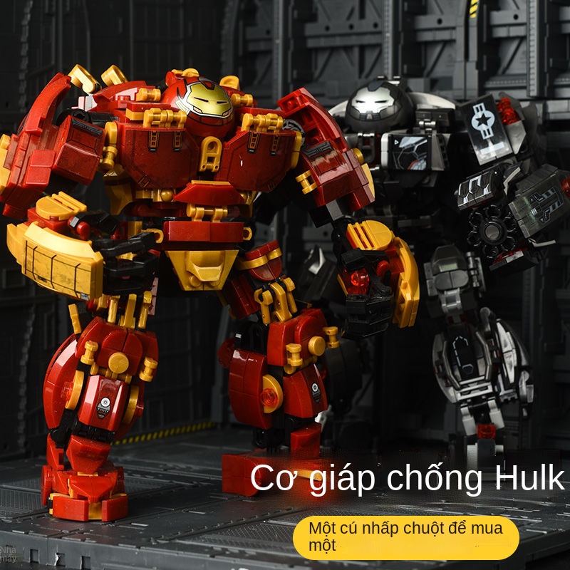 ┇Tương thích với Lego Avengers Iron Man Mecha Robot lắp ráp Khối xây dựng Đồ chơi trẻ em