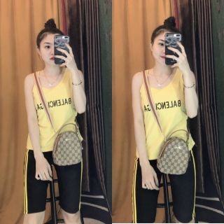Sét Bộ Thun Cotton Hè ( áo sát nách quần lửng)