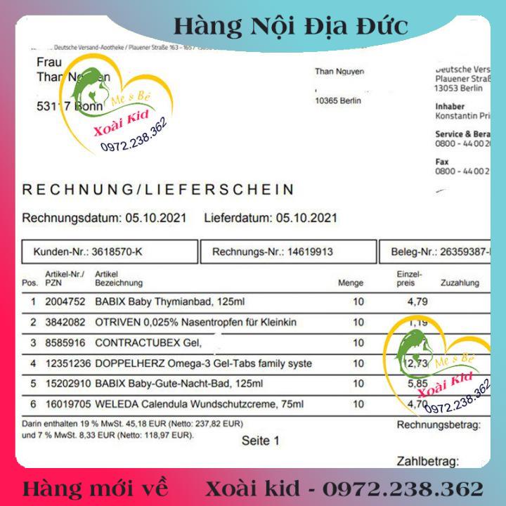 [auth] Kem làm mờ sẹo Contractubex Đức tuýp 30g , Đủ Bill Date mới [Hot]