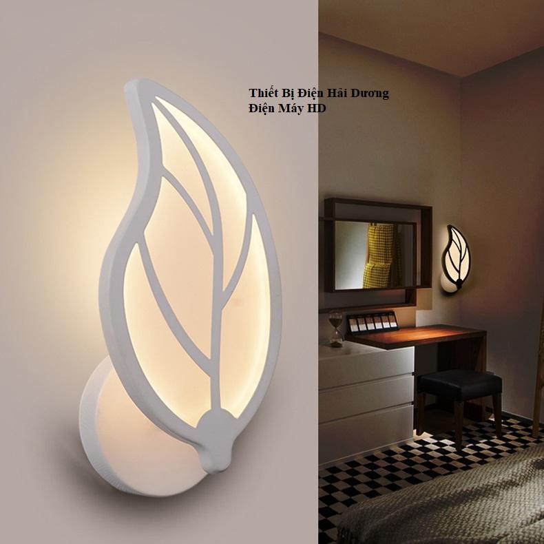 Đèn trang trí gắn tường hình lá NT601 3 chế độ ánh sáng Trắng - Vàng - Trung Tính -Energy Green Lighting - BH 18 tháng
