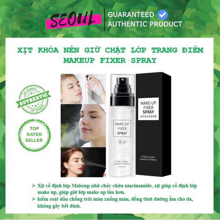 XỊT KHÓA NỀN MAKEUP FIXER SPRAY GIỮ CHẶT LỚP TRANG ĐIỂM 👄