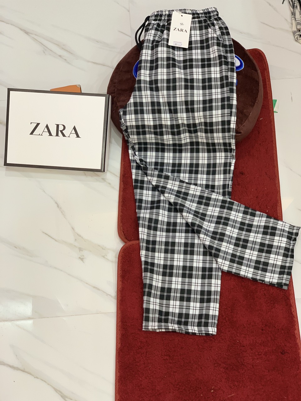 [Rẻ vô địch] [Ảnh thật] Quần kẻ caro nữ đẹp dáng baggy ulzzang mặc đi học đi chơi Hàn Quốc Q062