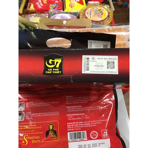 Cafe sữa Trung Nguyên G7 hộp 21gói