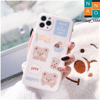 Ốp Lưng Iphone Cạnh Vuông,Bảo Vệ Camera In Hình Dễ Thương 7Plus,8plus,x,xs,xsmax,11,11promax,12,12promax,13,13promax